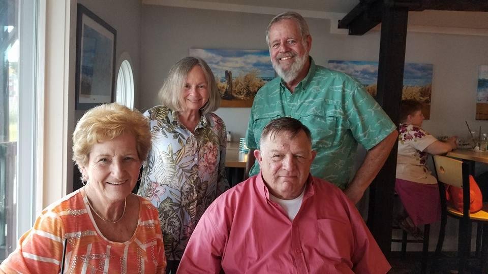Travel buddies  met on a flight to Europe