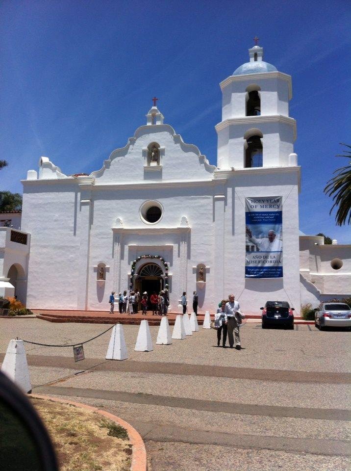 This is Mission San Luis Rey, my temporary parish during my sojourn down here in Oceanside. Please pray for my son Tommy who is battling Lyme disease that was not diagnosed for eight years after exposure. Happy Feast of the