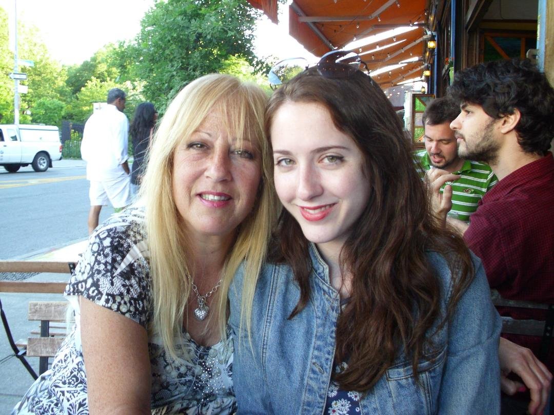 So happy to be with my much beloved daughter, Rachel in NYC.