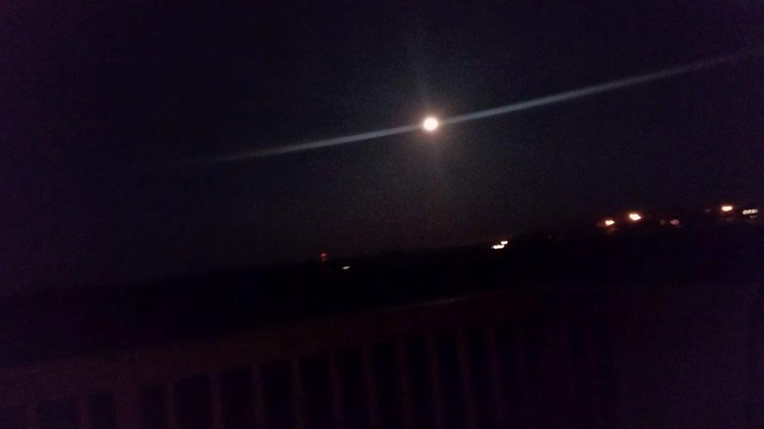 The moon from my deck.