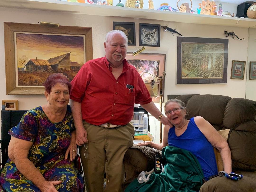 My wife Brenda (right) and her 2 siblings, Buddy and Jewel, celebrated Jewel's birthday (age censored) on May 1 at our Austin home. Been awhile since all three were together. Best birthday gathering I've attended in quite a