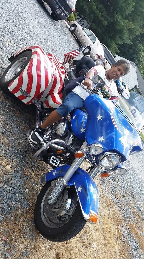 Rest In Peace Peggy Grinath . Gonna miss you and those rides that you took me on. That picture of me on your bike will always be Remembered!🥺❤