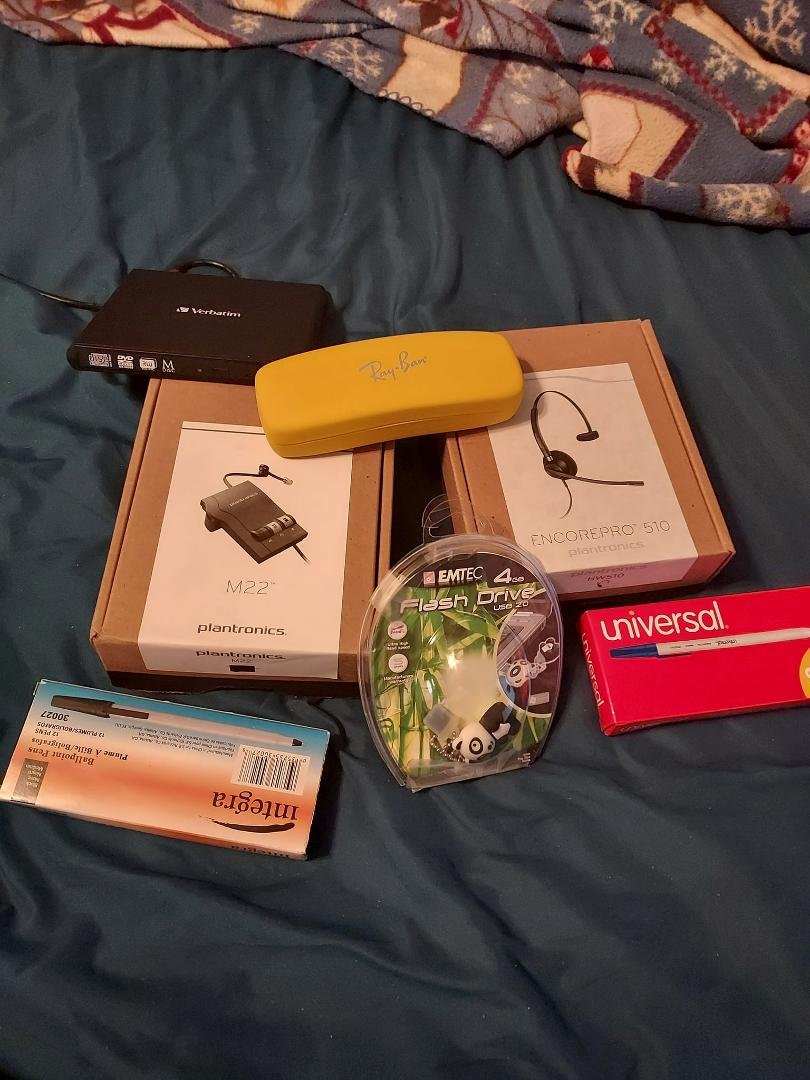 Items I picked up from an auction , the DVD player works perfect, so we'll worth the $5.00 spent