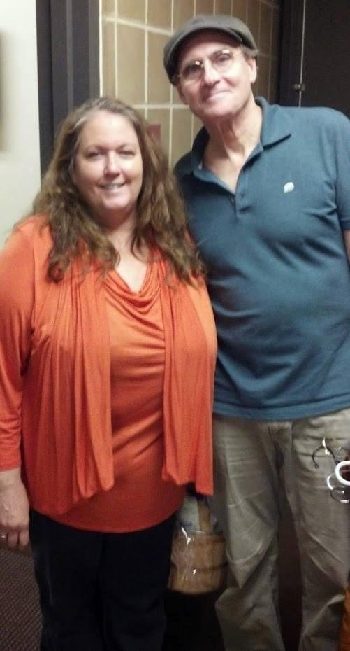 Got to see James Taylor in concert last night. His voice sounds as good now as it did decades ago! Even managed to sneak a picture with him backstage after the show while I was waiting for Dave to go home. So awesome being