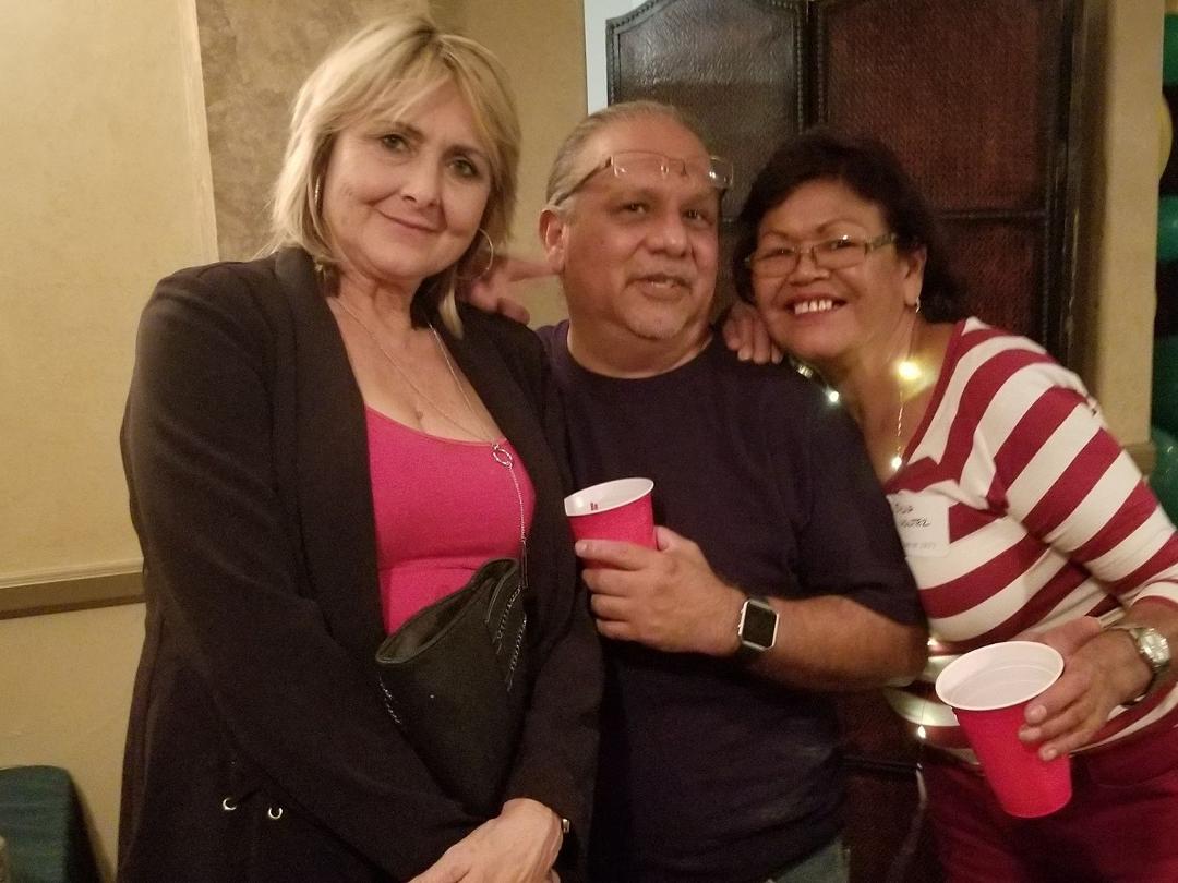 Kelly Naranjo, Arturo Soto and Sylvia Montez Lomeli hanging out in the club house... class of '77!
