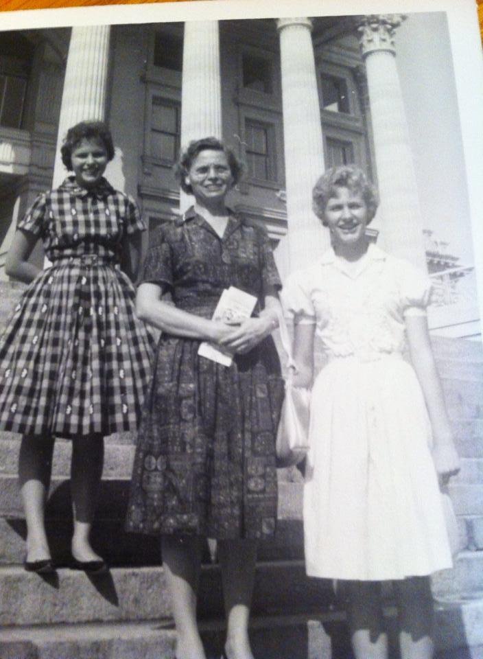 Just a day late for sibling day. This is my sister and I with our mother.