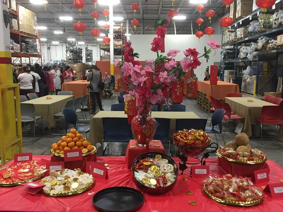 Celebrating Chinese New Years at work.