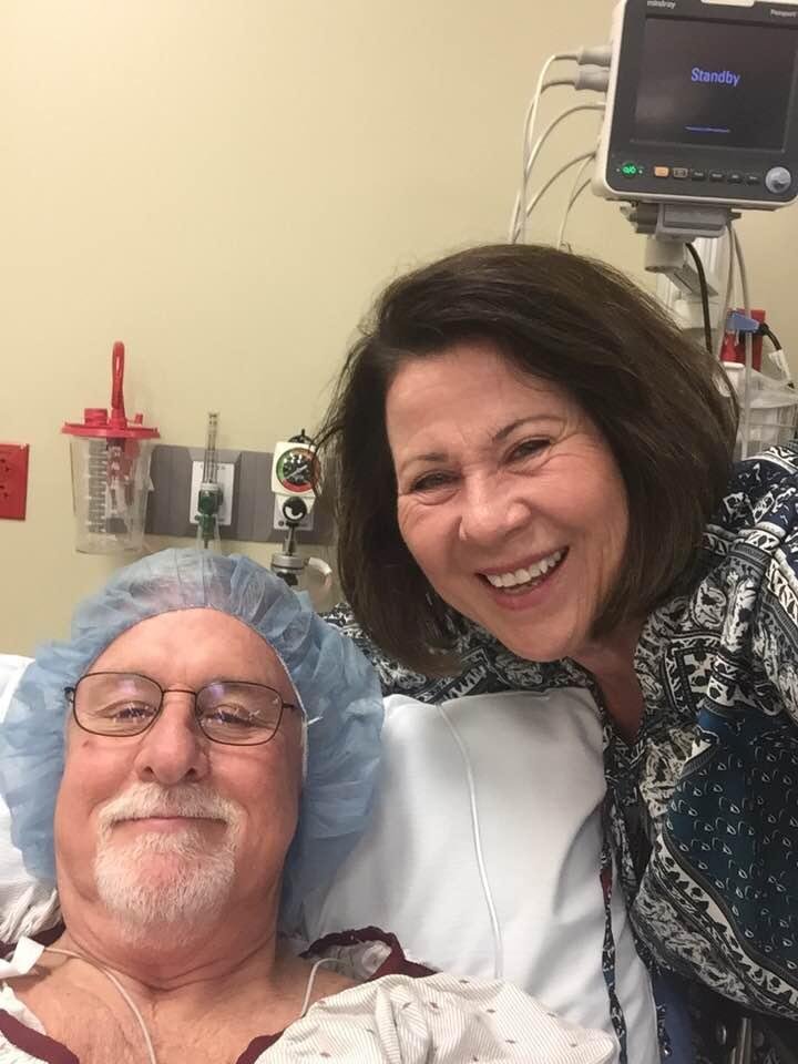 I think it’s a good look for him...especially since he’s finally having his rotator cuff repaired this morning! Prayers appreciated for Dr Chin & the surgery staff, for pain control & complete & speedy recovery! (& for me,