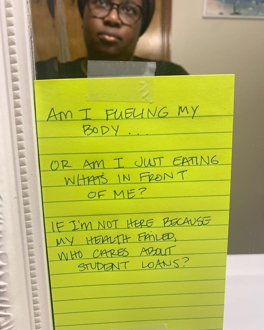 When I moved back to GA, my priority was getting mentally and spiritually healthy… cuz IYKYK, right?
But my physical health always lands on the back burner - always. It boils down to this:
When will I stop being haunted by