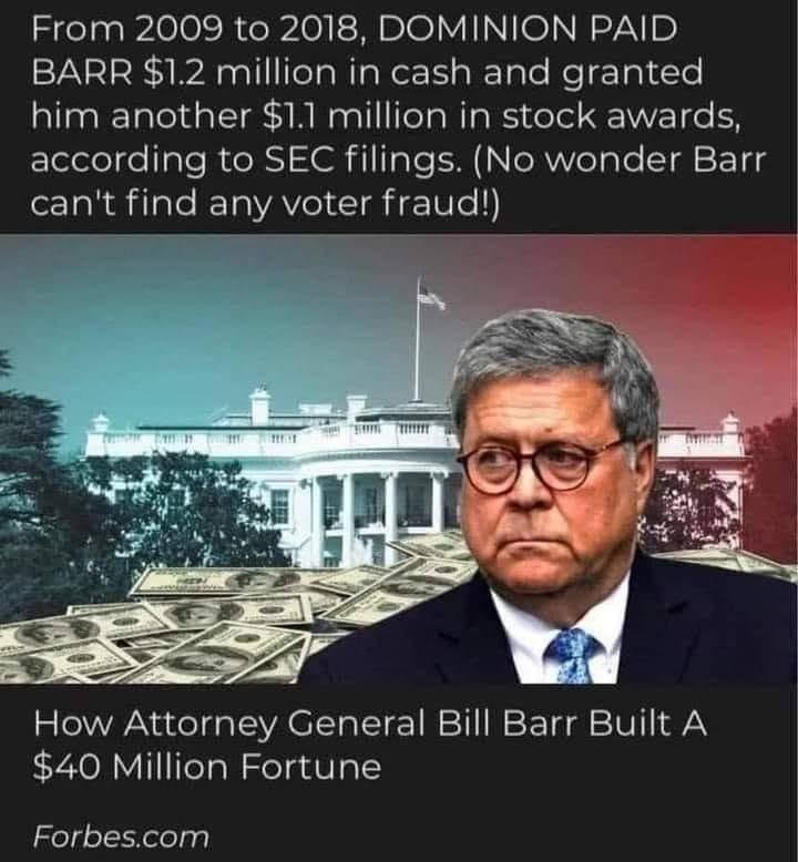 Apparently our entire government is on the take. I can hardly wait to read Trumps book on government corruption.