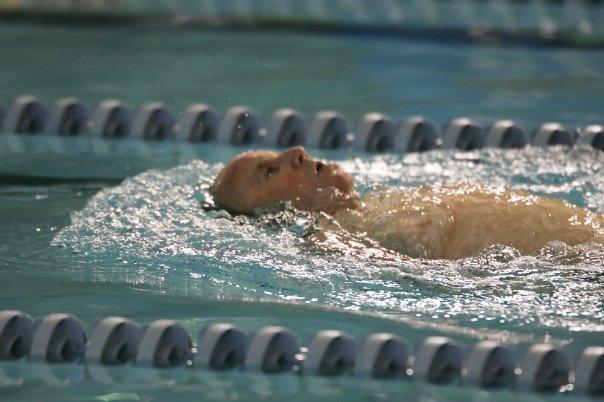 Backstroke Leg of 400 Individual Medley. 6th place.