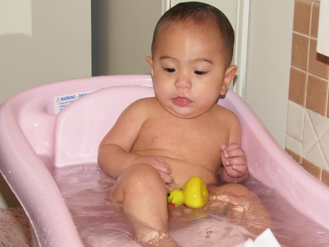 Grandson Nate, enjoying the waters!