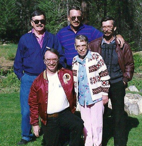 L-R(top to bottom)

Dick, Ron, Roger,Randy, Mom
(Mom & Randy now both gone)