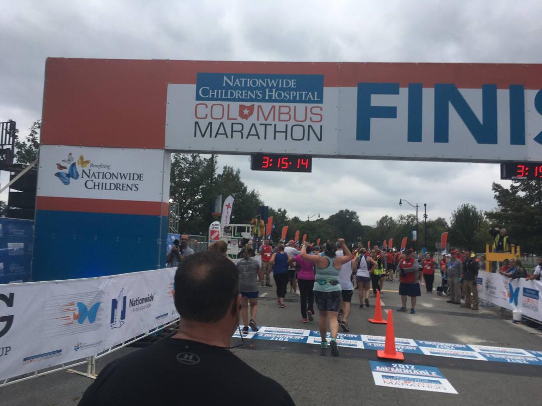 Crossing the finish line and still alive