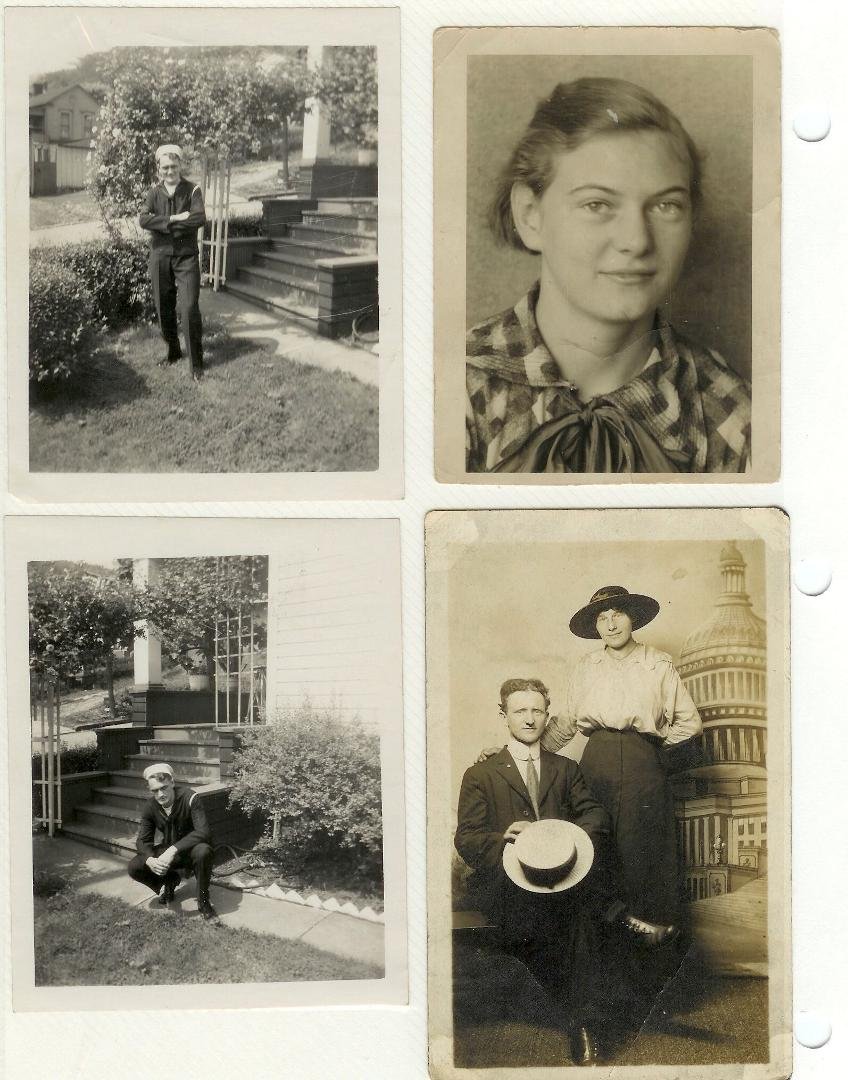 My dad's house and some old pictures of the family