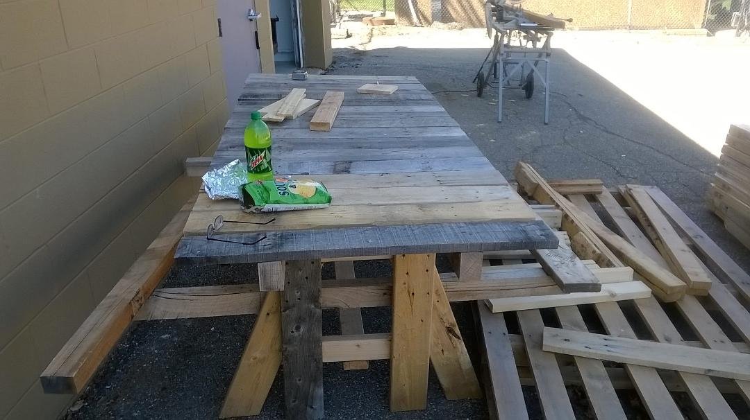 Countrified picnic table
