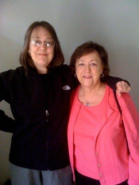 Susan and her identical twin sister Mary