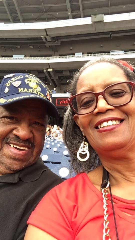 Me and hubby are ready to enjoy the show!