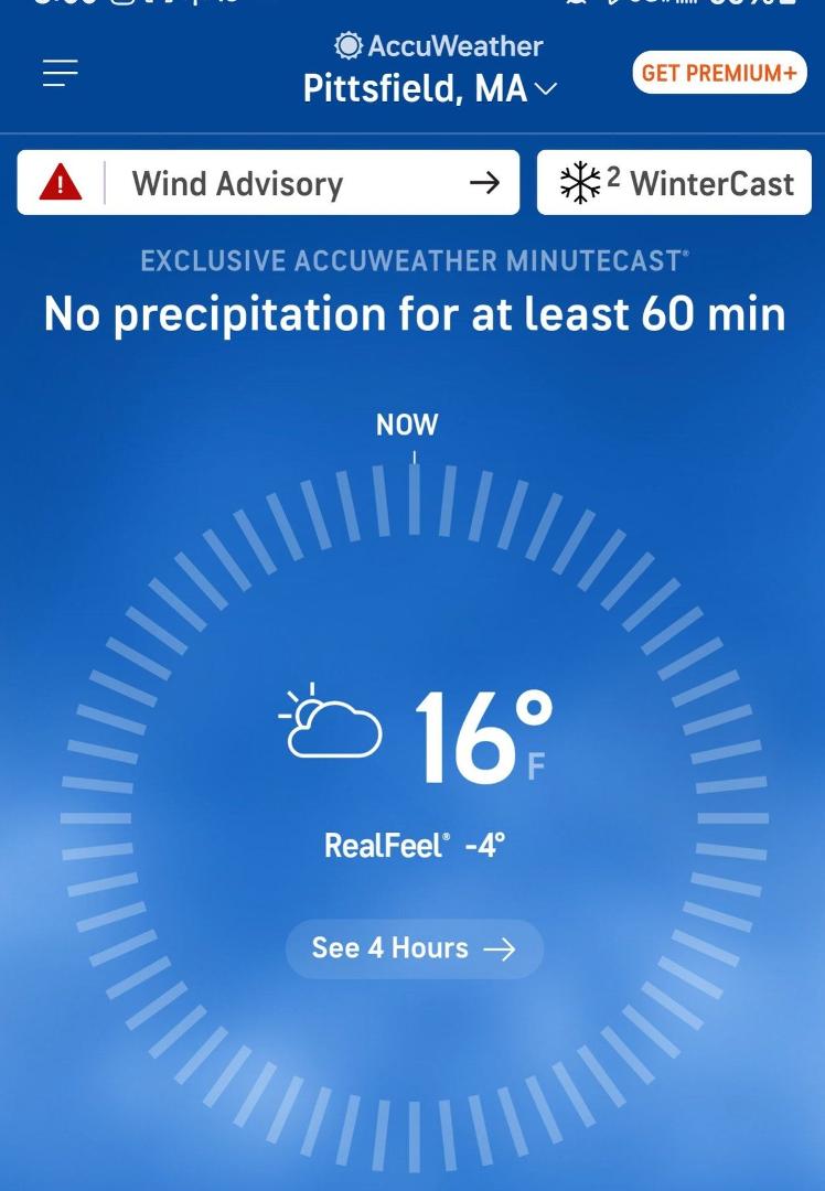 Balm feel like of -4F. Perfect weather to fuel up in.