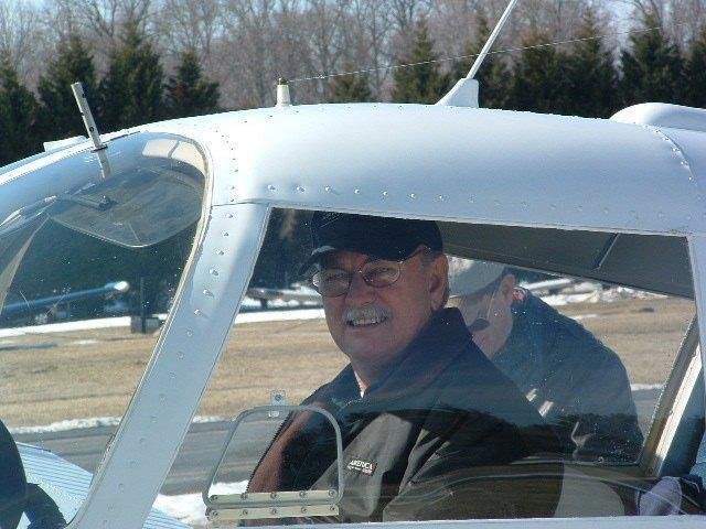 Will and Elliott taking a ride in their Cherokee 180 N9297J from KANP