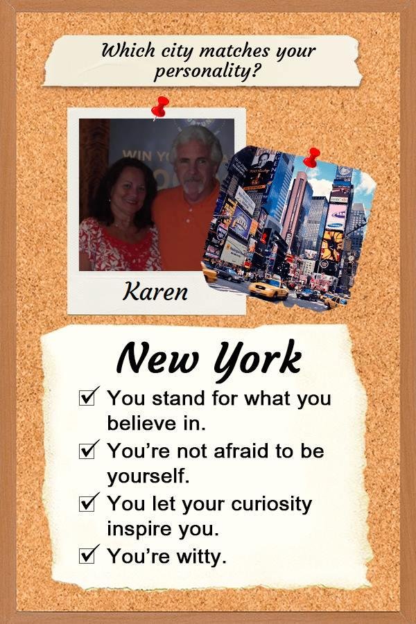 Today is mindless quiz day....but the results are spot on....Witty is a nice way to put it.