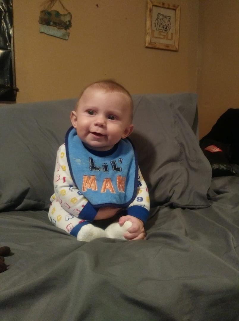 Aw my baby is 6 months as of today time please please slow down he knows he is loved and spoiled especially by his brothers