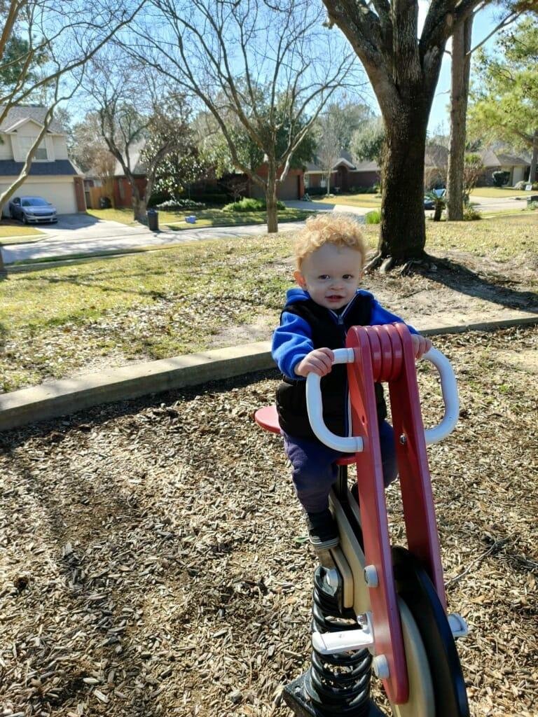 Caden loves the park!