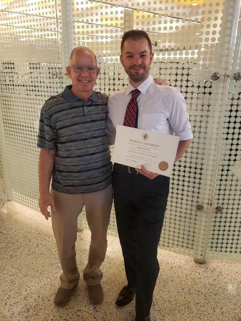 I am so proud of my nephew Andrew as he graduated with a BSN degree.