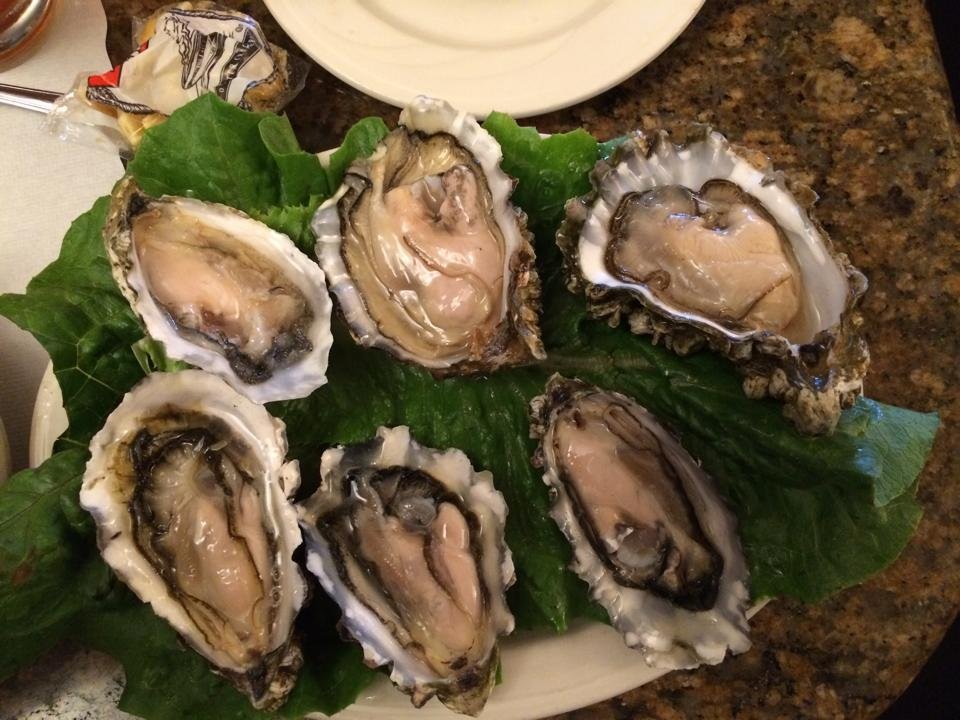 Having dinner