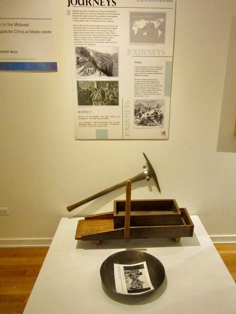 The Chinese came to Chicago after the "gold rush," and the completion of the cross continental railway (which was built with 70% Chinese labor)'