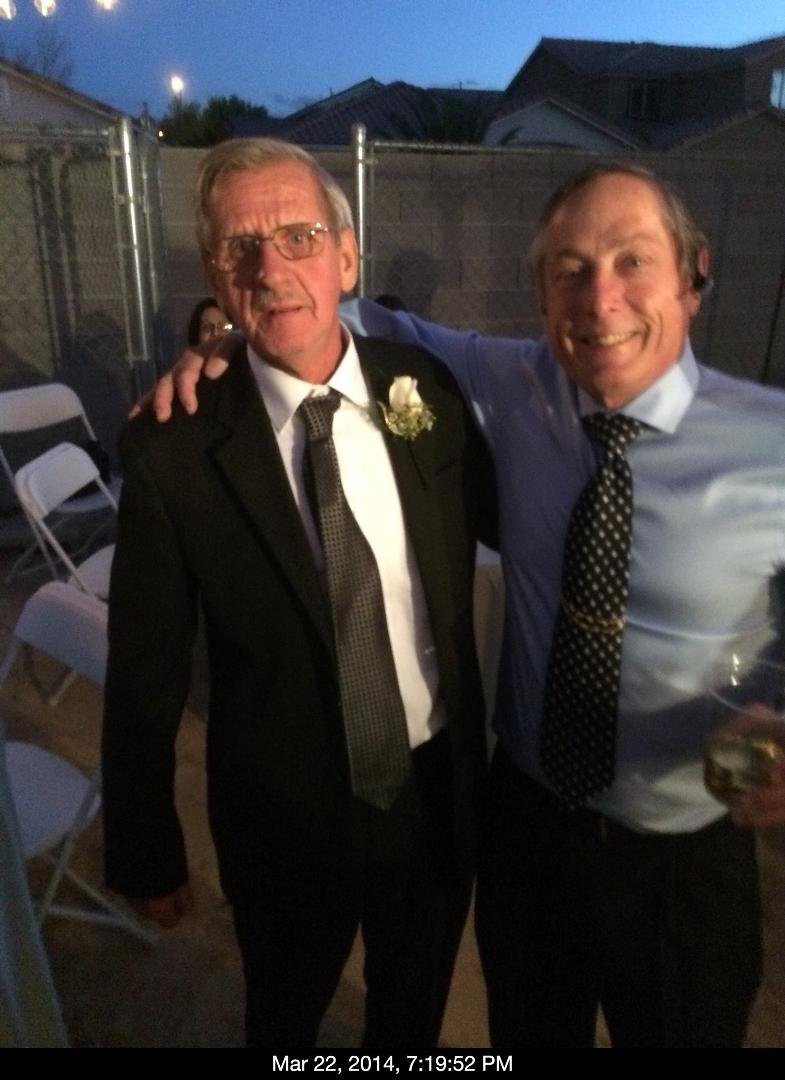 My friend Herman still in shock, hour after his wedding.