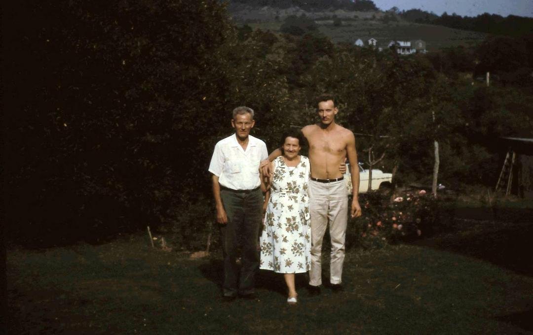 This was taken when I took some leave after the Cuban Blockade. Dad, Mom, and me.