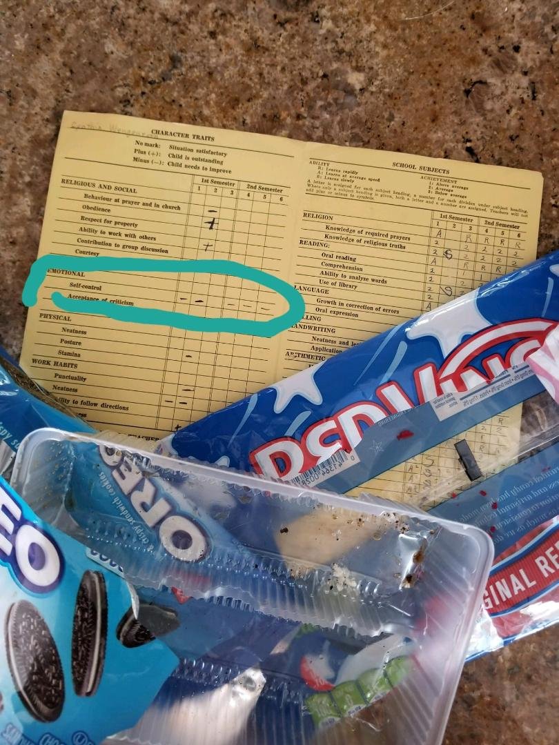 This pretty much sums me up.
(St. V'ers will recognize the report card. 2nd grade)