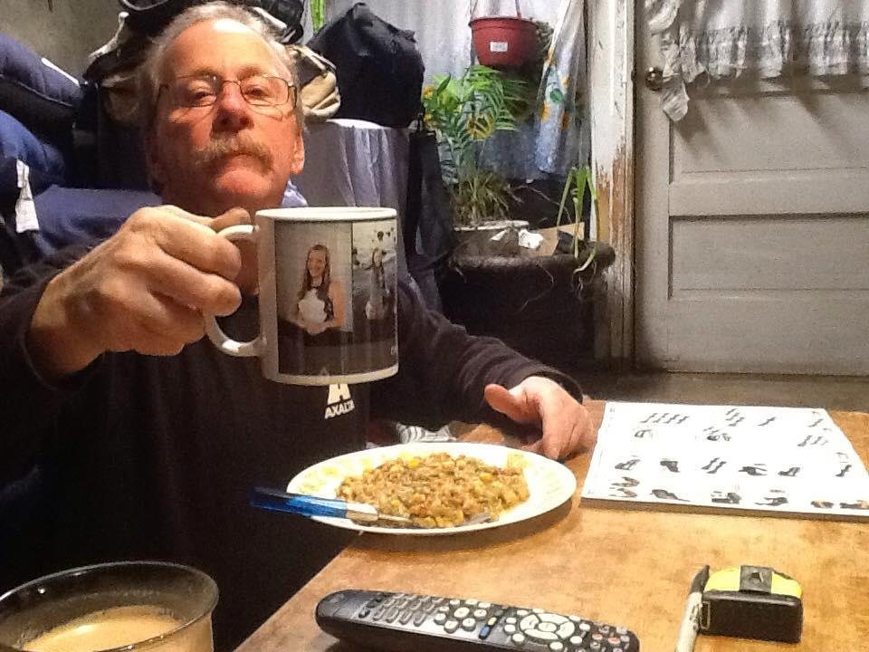 Having hot chocolate in one of my beautiful  nieces senior coffee mugs I go for Christmas Kelsey Desso