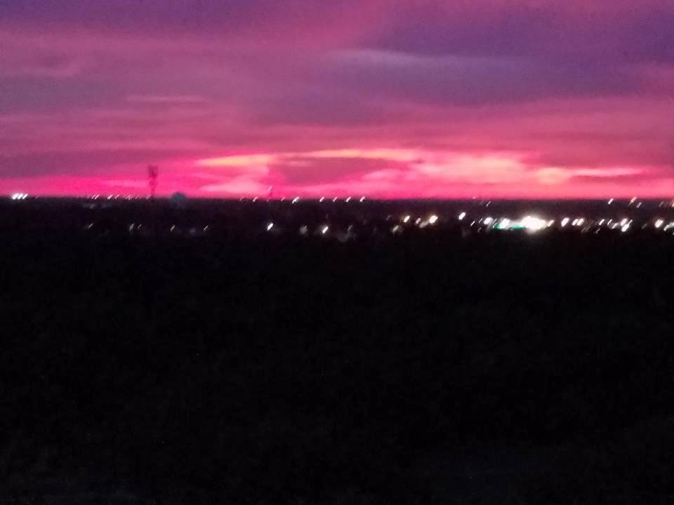 Biloxi sunset on my balcony.