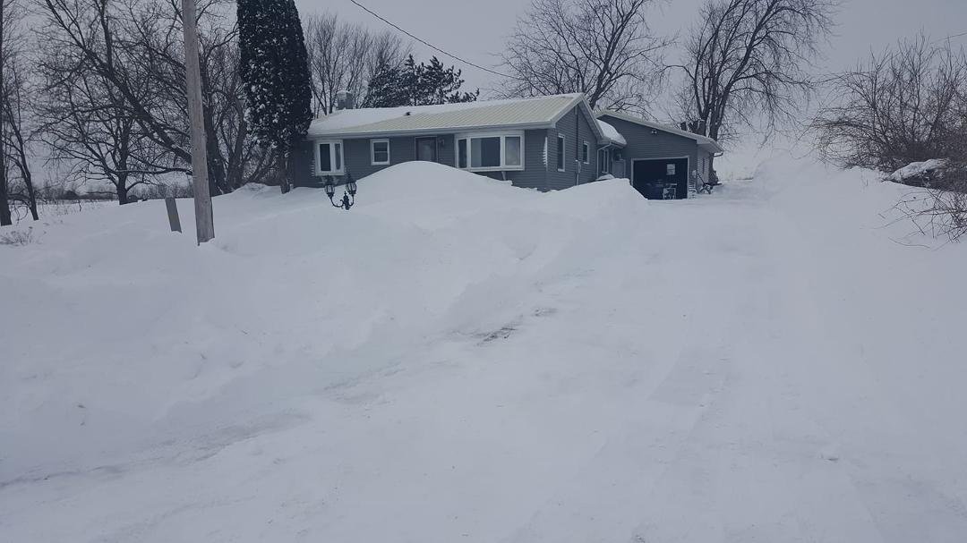 You just got to love winter... Right .... 4ft banks down both sides of my drive and a 10 ft pile at the top of my drive