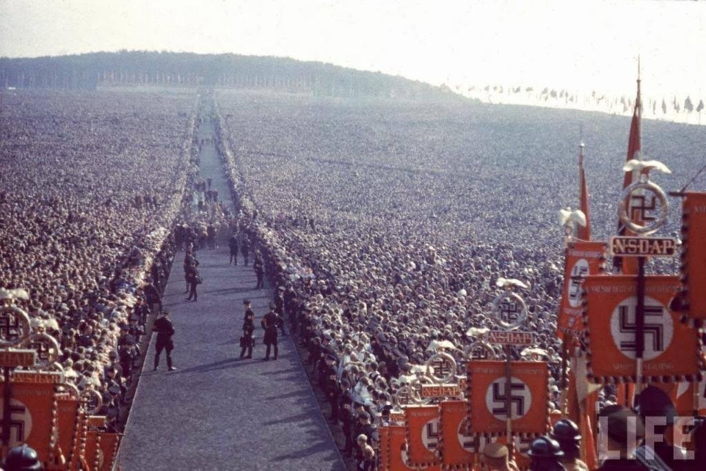 Third Reich Thanksgiving Rally, Buckeberg, Germany, 1934. Beware of personality cults.