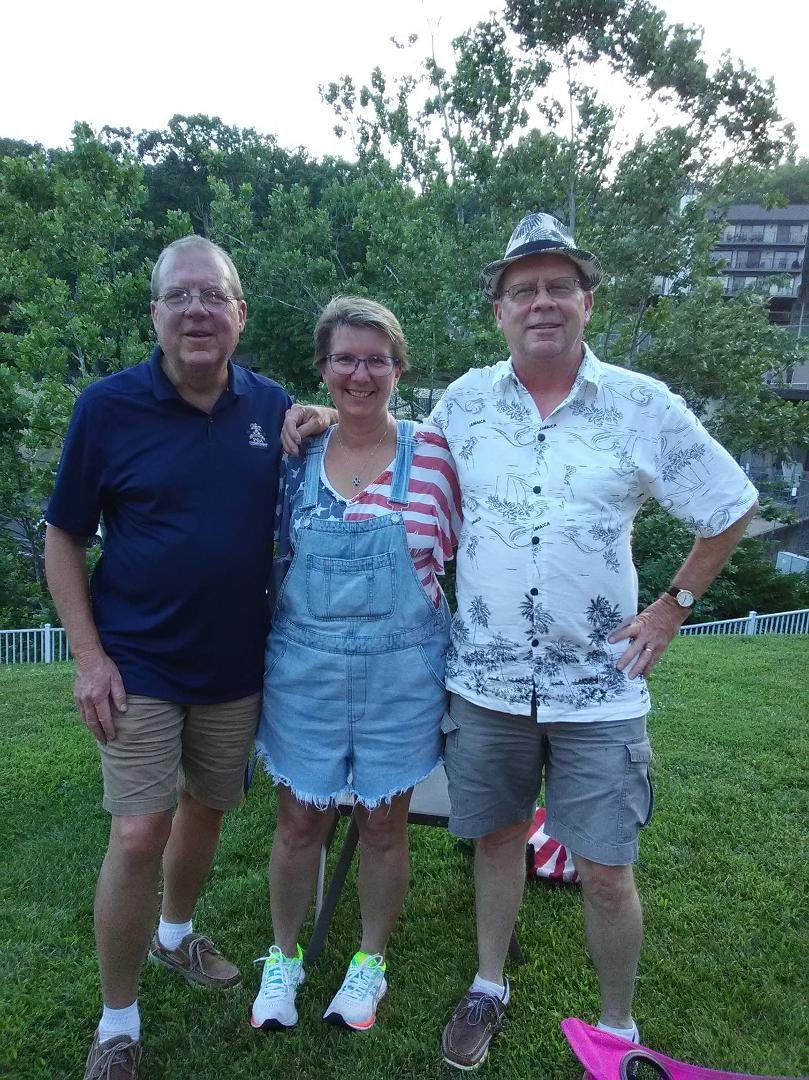 Half the siblings celebrating the 4th