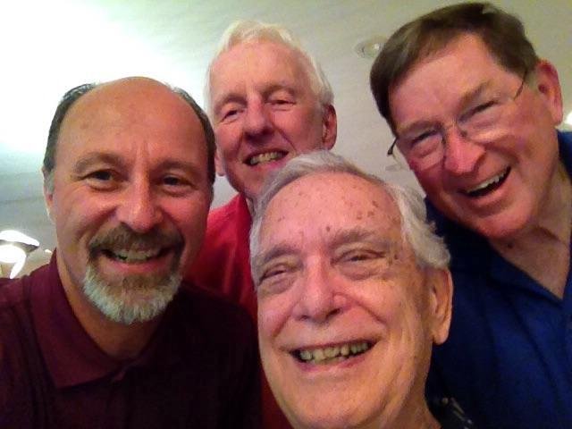To celebrate 'National Selfie Day,' may I present "What The Heck Four," a quartet from the Columbus, Ohio, Kiwanis Club. Lead singer is David Kandel, Baritone Bob Eberhart, Bass Rev. Paul Baumer and Tenor Larry Icenogle. Lo