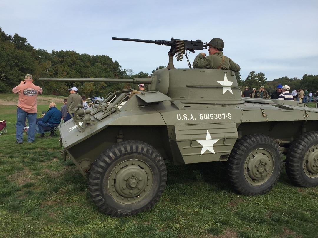 Ready for the WWII reenactment at Collings Foundation
