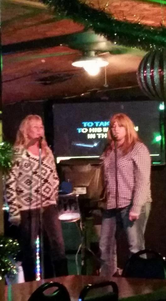 Colette and Michele sanging delta dawn