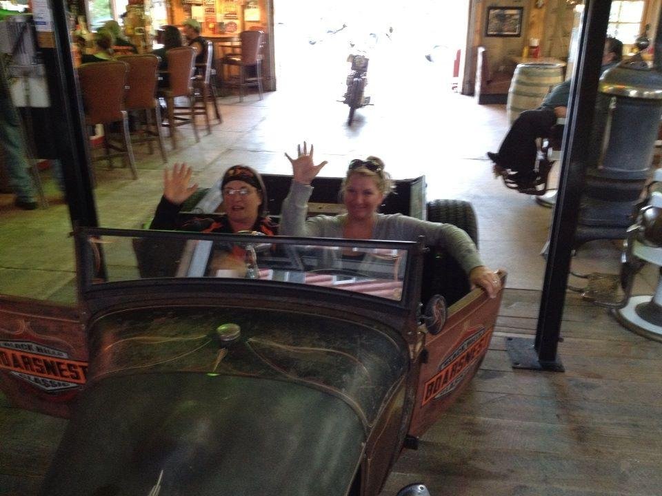 The girls in a rat rod at the boars next. At lead, SD.