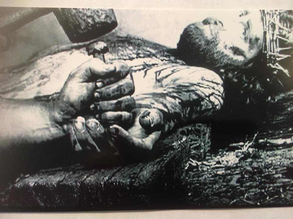 The God of Glory came to Earth and lived a life as a sinless man. What he got for his trouble was nails through his hands. Don't say no one ever did anything for you, Jesus did. Merry Christmas!