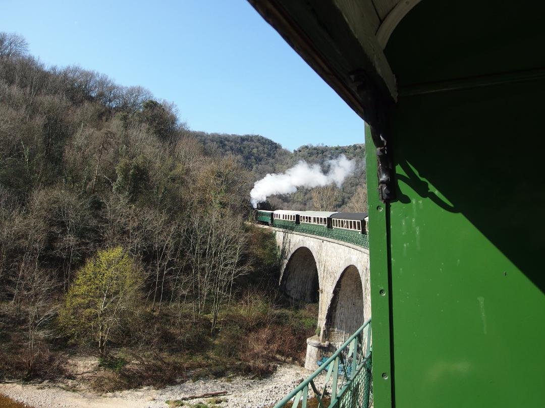 Took a steam railroad ride to a mountain top in France.
