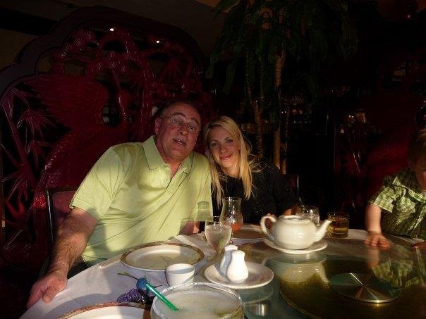My gorgeous daughter Tess celebrating with Dad