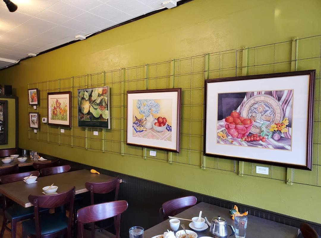 Susan's watercolors are displayed on both walls at Gordys Szechwan Restaurant at 30th and Grand in Spokane during September and October. Also, 2 of her paintings are displayed this month at the MAC Museum in Spokane.