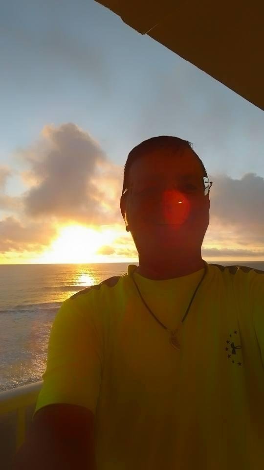 Watching the sunrise in North Carolina, while on Vacation.