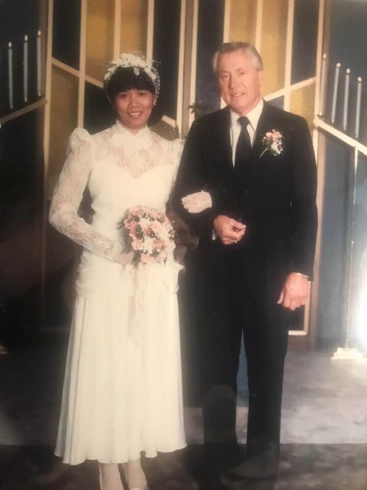 I just lost my Dad today. He was 87 years old so I feel fortunate to have had him this long. This is a photo of him in 1987 when he married my stepmother, Buena, who cared for him to the end. Good bye, Dad! I will hold you