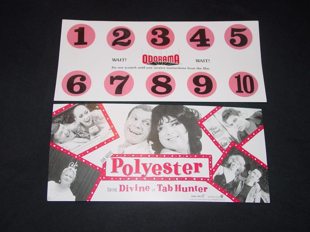 Who remembers Odorama? I just got back from seeing Polyester with scratch and sniff cards at the Landmark Theater in Hillcrest with Lisa Fabula and a fun time was had by all.