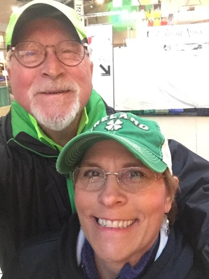 Top of the morning to you! Cari and I are at the St. Patty’s Day Run! Happy St. Patrick’s Day!